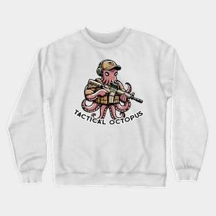 Tactical Octopus Adventure Tee: Where Intelligence Meets Style Crewneck Sweatshirt